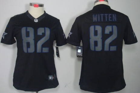 Nike Dallas Cowboys #82 Jason Witten Black Impact Limited Womens Jersey Nike Dallas Cowboys #82 Jason Witten Black Impact Limited Womens Jersey