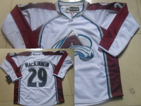 Colorado Avalanche #29 Nathan MacKinnon White Jersey Colorado Avalanche #29 Nathan MacKinnon White Jersey