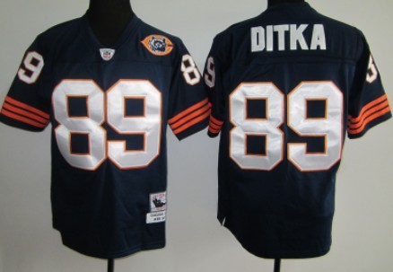 Chicago Bears #89 Mike Ditka Blue Throwback With Bear Patch Jersey Chicago Bears #89 Mike Ditka Blue Throwback With Bear Patch Jersey