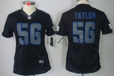 Nike New York Giants #56 Lawrence Taylor Black Impact Limited Womens Jersey Nike New York Giants #56 Lawrence Taylor Black Impact Limited Womens Jersey