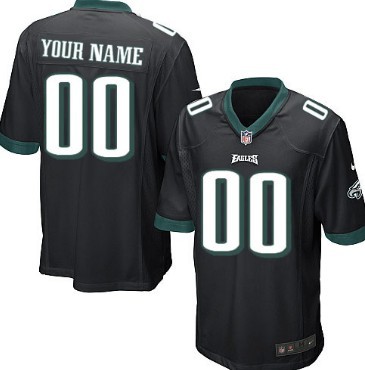 Men's Nike Philadelphia Eagles Customized Black Limited Jersey Men's Nike Philadelphia Eagles Customized Black Limited Jersey