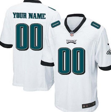 Men's Nike Philadelphia Eagles Customized White Limited Jersey Men's Nike Philadelphia Eagles Customized White Limited Jersey