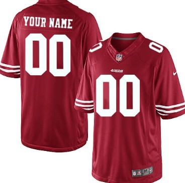 Kids' Nike San Francisco 49ers Customized Red Limited Jersey Kids' Nike San Francisco 49ers Customized Red Limited Jersey