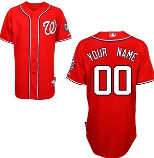 Kids' Washington Nationals Customized Red Jersey Kids' Washington Nationals Customized Red Jersey