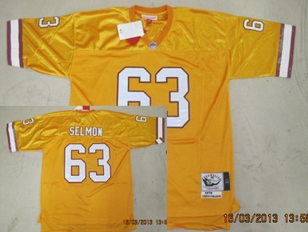 Tampa Bay Buccaneers #63 Roy Selmon Orange Throwback Jersey