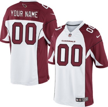 Youth Nike Arizona Cardinals Customized White Limited Jersey 