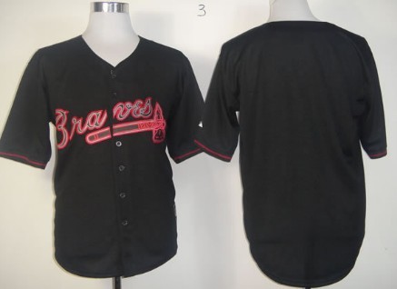 Atlanta Braves Blank 2012 Black Fashion Jersey