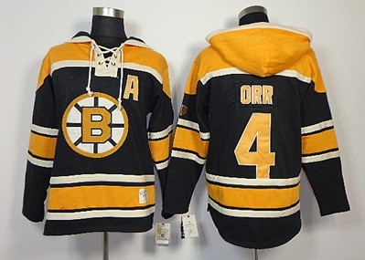 Old Time Hockey Boston Bruins #4 Bobby Orr Black Hoodie Old Time Hockey Boston Bruins #4 Bobby Orr Black Hoodie