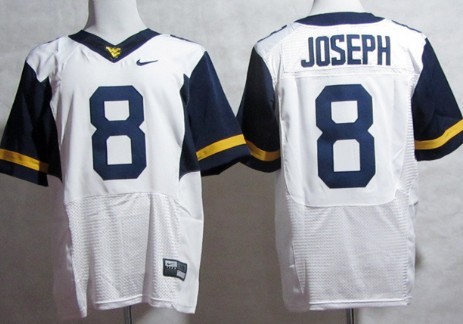West Virginia Mountaineers #8 Karl Joseph 2013 White Elite Jersey West Virginia Mountaineers #8 Karl Joseph 2013 White Elite Jersey