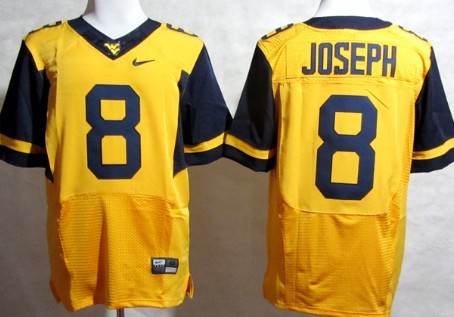 West Virginia Mountaineers #8 Karl Joseph 2013 Yellow Elite Jersey West Virginia Mountaineers #8 Karl Joseph 2013 Yellow Elite Jersey
