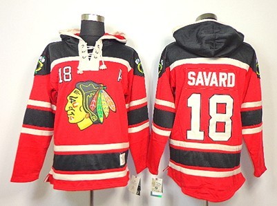 Old Time Hockey Chicago Blackhawks #18 Denis Savard Red Hoodie Old Time Hockey Chicago Blackhawks #18 Denis Savard Red Hoodie