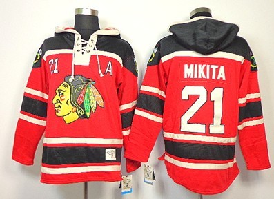Old Time Hockey Chicago Blackhawks #21 Stan Mikita Red Hoodie Old Time Hockey Chicago Blackhawks #21 Stan Mikita Red Hoodie