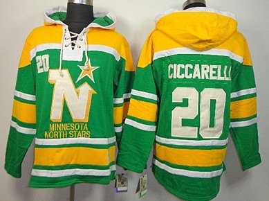 Old Time Hockey Dallas Stars #20 Dino Ciccarelli Green Hoodie Old Time Hockey Dallas Stars #20 Dino Ciccarelli Green Hoodie