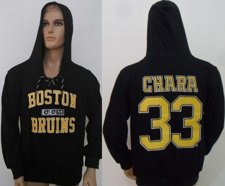 CCM Boston Bruins #33 Zdeno Chara Black Hoodie CCM Boston Bruins #33 Zdeno Chara Black Hoodie