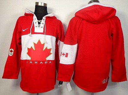 2014 Old Time Hockey Olympics Canada Blank Red Hoodie 2014 Old Time Hockey Olympics Canada Blank Red Hoodie