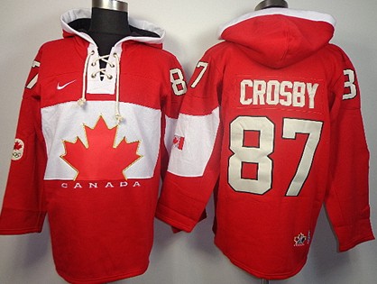 2014 Old Time Hockey Olympics Canada #87 Sidney Crosby Red Hoodie 2014 Old Time Hockey Olympics Canada #87 Sidney Crosby Red Hoodie