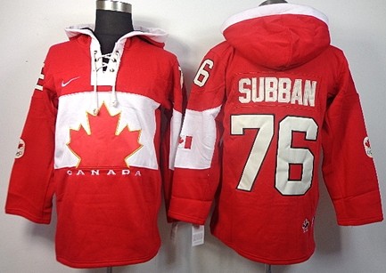 2014 Old Time Hockey Olympics Canada #76 P.K. Subban Red Hoodie 2014 Old Time Hockey Olympics Canada #76 P.K. Subban Red Hoodie