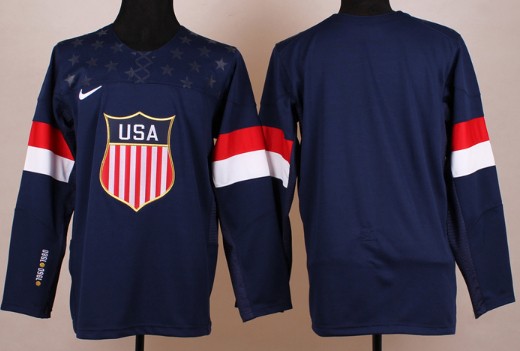 2014 Olympics USA Kids Customized Navy Blue Jersey 