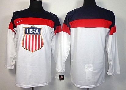 2014 Olympics USA Kids Customized White Jersey 