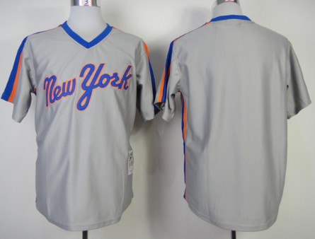 New York Mets Blank 1987 Gray Throwback Jersey New York Mets Blank 1987 Gray Throwback Jersey
