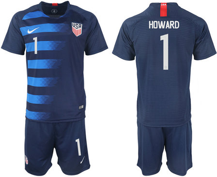 2018-19 USA 1 HOWARD Away Soccer Jersey
