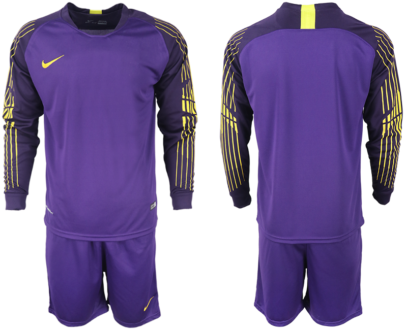 2018-19 USA Purple Goalkeeper Long Sleeve Soccer Jersey