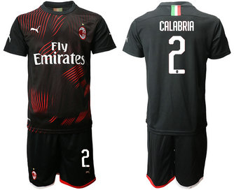 2019-20 AC Milan 2 CALABRIA Third Away Soccer Jersey 2019-20 AC Milan 2 CALABRIA Third Away Soccer Jersey