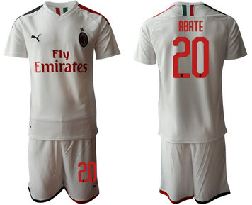 2019-20 AC Milan 20 ABATE Away Soccer Jersey