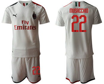 2019-20 AC Milan 22 MUSACCHIO Away Soccer Jersey
