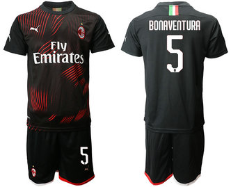 2019-20 AC Milan 5 BONAVENTURA Third Away Soccer Jersey