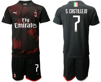 2019-20 AC Milan 7 S.CASTILLEJO Third Away Soccer Jersey