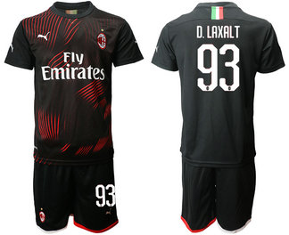 2019-20 AC Milan 93 D.LAXALT Third Away Soccer Jersey 2019-20 AC Milan 93 D.LAXALT Third Away Soccer Jersey