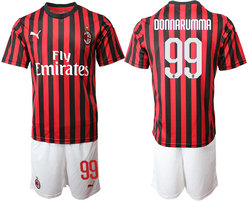 2019-20 AC Milan 99 DONNARUMMA Home Soccer Jersey