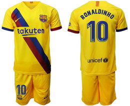 2019-20 Barcelona 10 RONALDINHO Away Soccer Jersey
