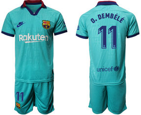 2019-20 Barcelona 11 O. DEMBELE Third Away Soccer Jersey