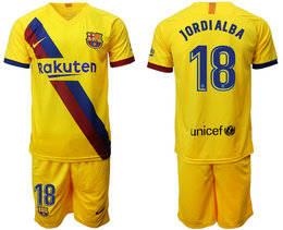 2019-20 Barcelona 18 JORDIALBA Away Soccer Jersey