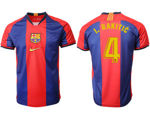 2019-20 Barcelona 4 I. RAKITIC Home Thailand Soccer Jersey
