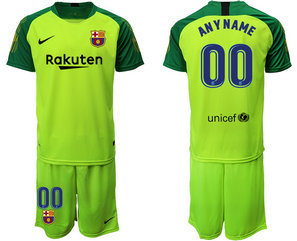 2019-20 Barcelona Customized Fluorescent Green Goalkeeper Soccer Jersey 2019-20 Barcelona Customized Fluorescent Green Goalkeeper Soccer Jersey
