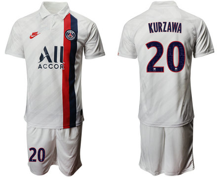2019-20 Paris Saint-Germain 20 KURZAWA Third Away Soccer Jersey 2019-20 Paris Saint-Germain 20 KURZAWA Third Away Soccer Jersey