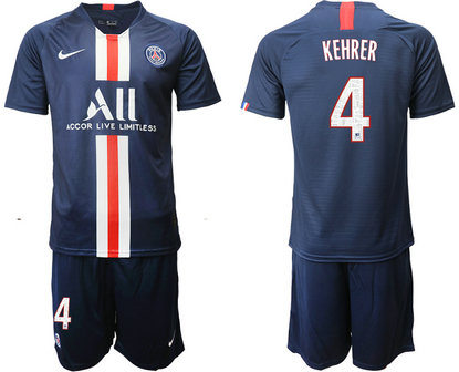 2019-20 Paris Saint-Germain 4 KEHRER Home Soccer Jersey