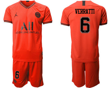 2019-20 Paris Saint-Germain 6 VERRATTI Away Soccer Jersey