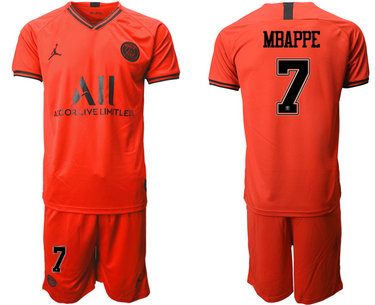 2019-20 Paris Saint-Germain 7 MBAPPE Away Soccer Jersey