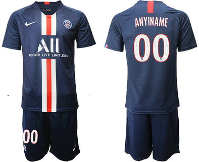 2019-20 Paris Saint-Germain Customized Home Soccer Jersey 2019-20 Paris Saint-Germain Customized Home Soccer Jersey