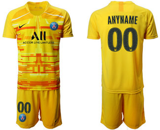 2019-20 Paris Saint-Germain Customized Yellow Goalkeeper Soccer Jersey