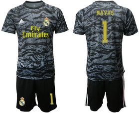 2019-20 Real Madrid 1 NAVAS Black Goalkeeper Soccer Jersey
