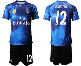 2019-20 Real Madrid 12 MARCELO Away Soccer Jersey