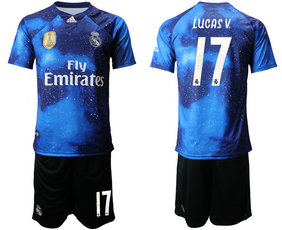 2019-20 Real Madrid 17 LUCAS V. Away Soccer Jersey