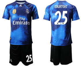 2019-20 Real Madrid 25 COURTOIS Away Soccer Jersey