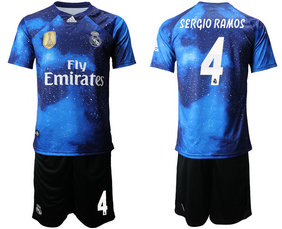 2019-20 Real Madrid 4 SERGIO RAMOS Away Soccer Jersey