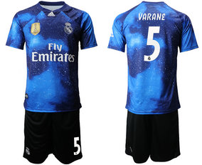 2019-20 Real Madrid 5 VARANE Away Soccer Jersey